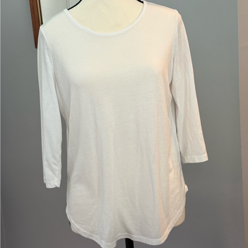 Knapp Studio Classic White Long Sleeve Women's Top